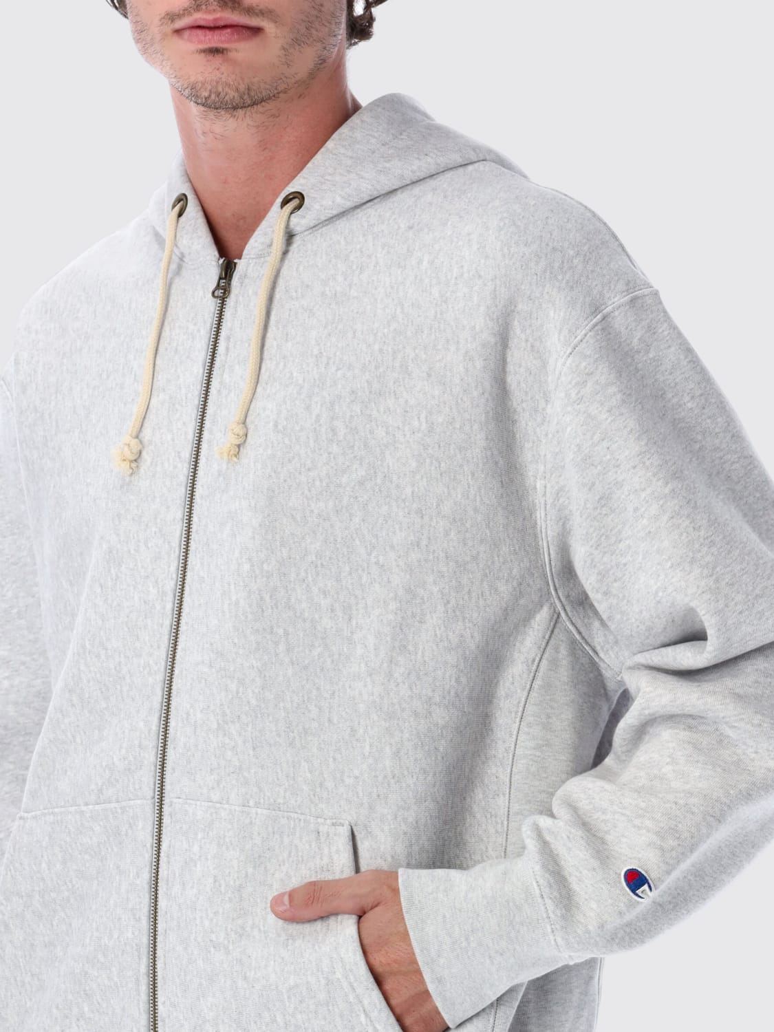 CHAMPION SWEATSHIRT: Sweatshirt men Champion, Grey - Img 3