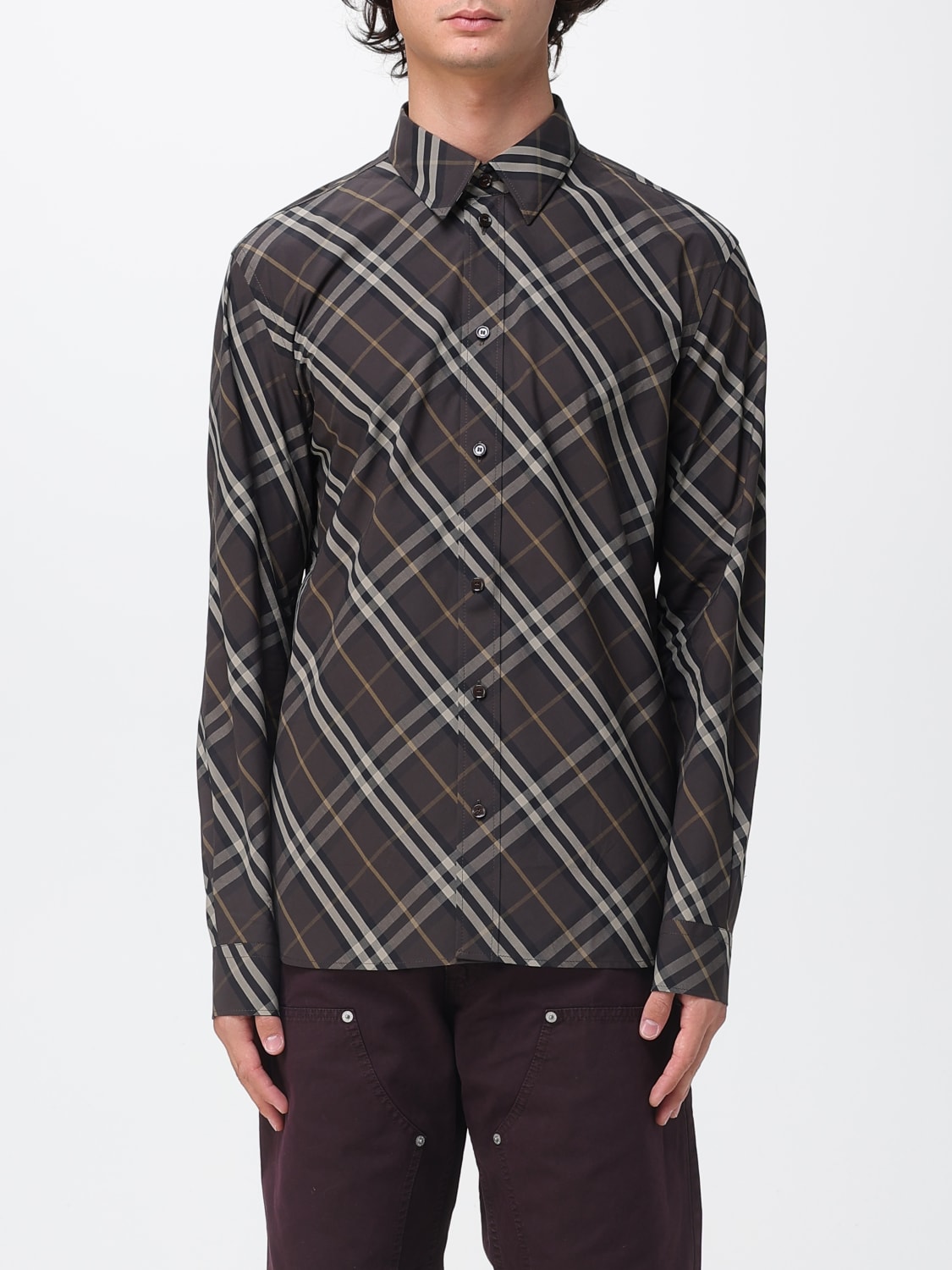 BURBERRY HEMD: Hemd herren Burberry, Braun - Img 1