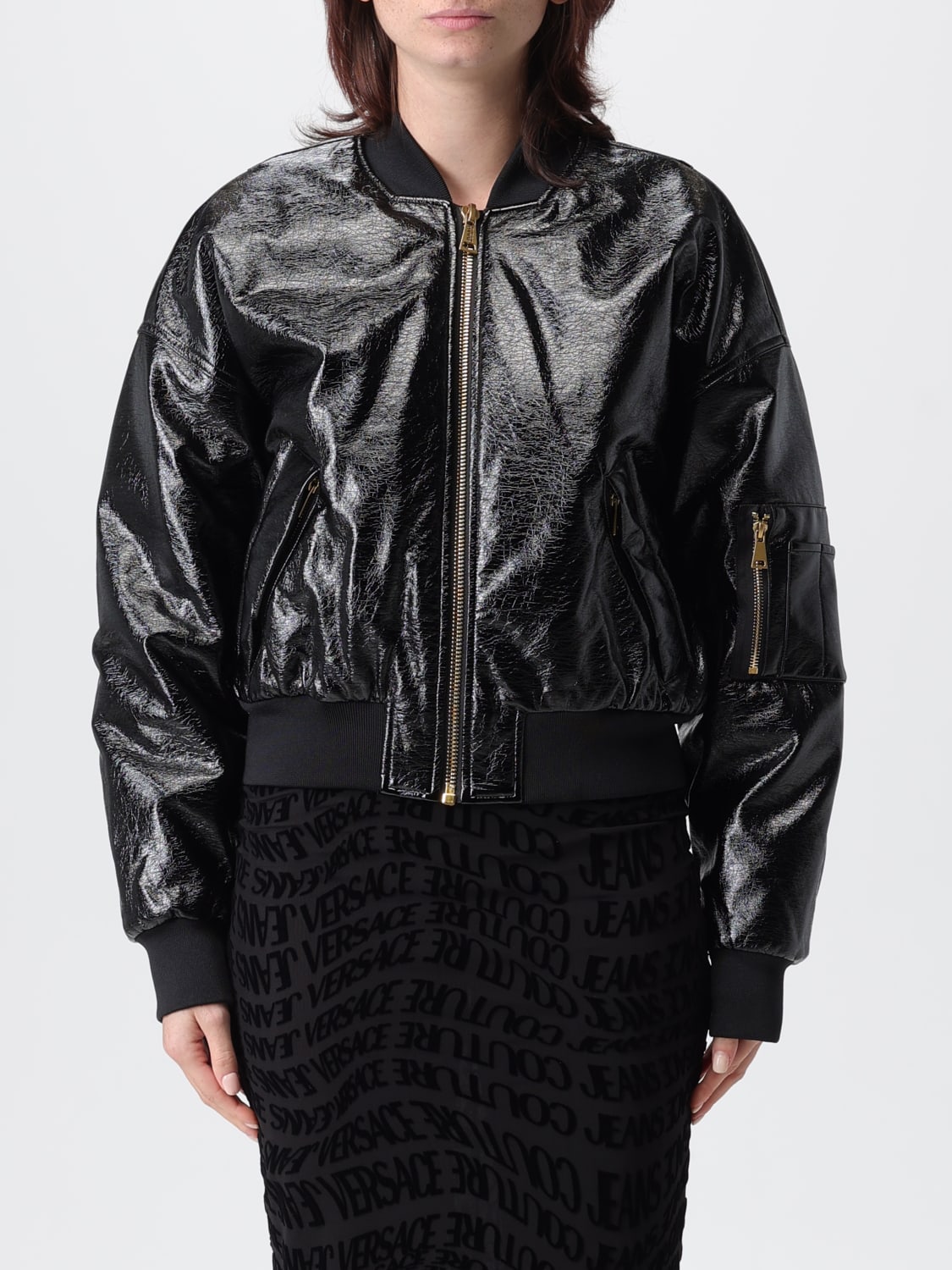 VERSACE JEANS COUTURE CHAQUETA: Chaqueta mujer Versace Jeans Couture, Negro - Img 1