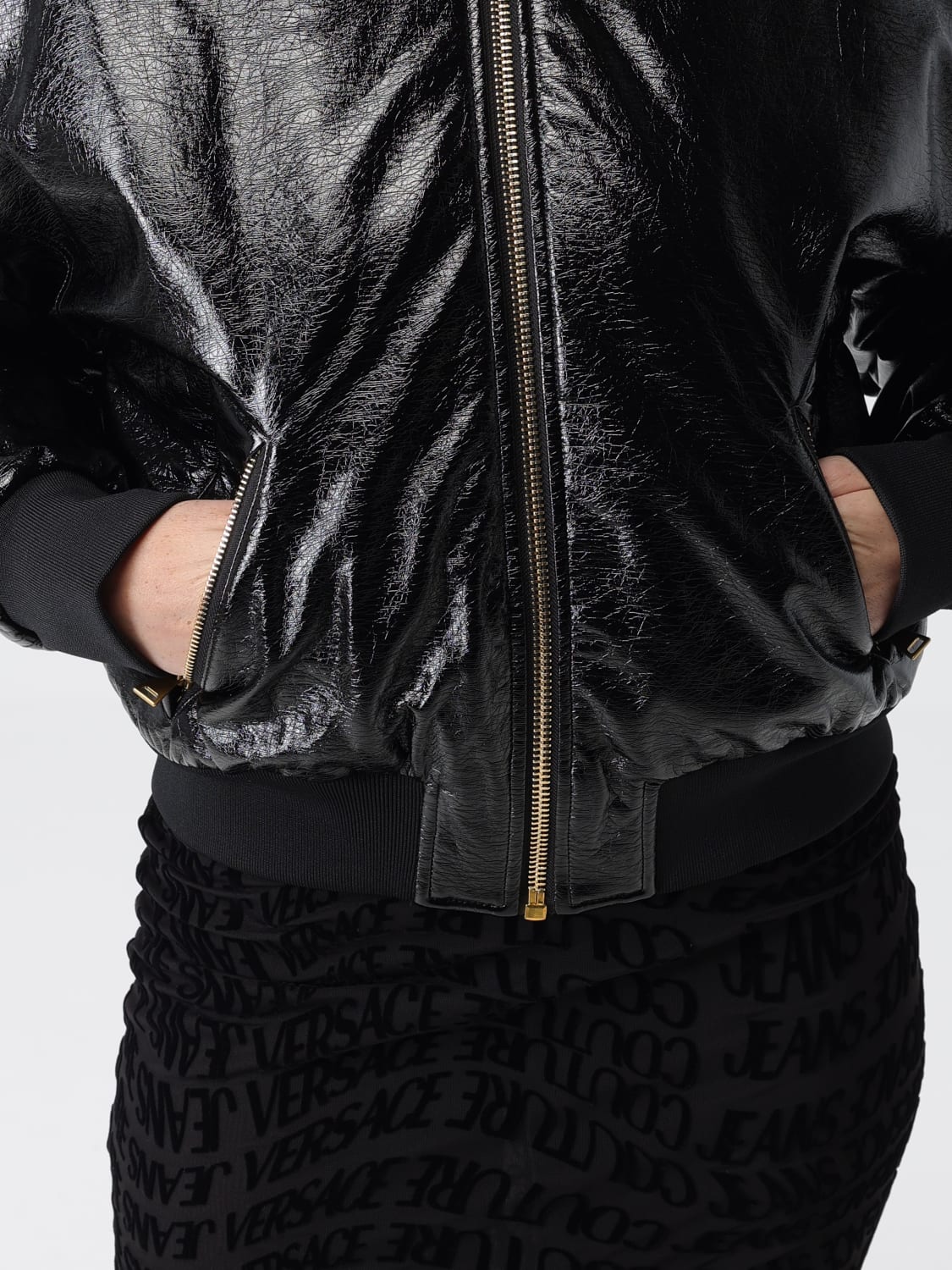 VERSACE JEANS COUTURE CHAQUETA: Chaqueta mujer Versace Jeans Couture, Negro - Img 4