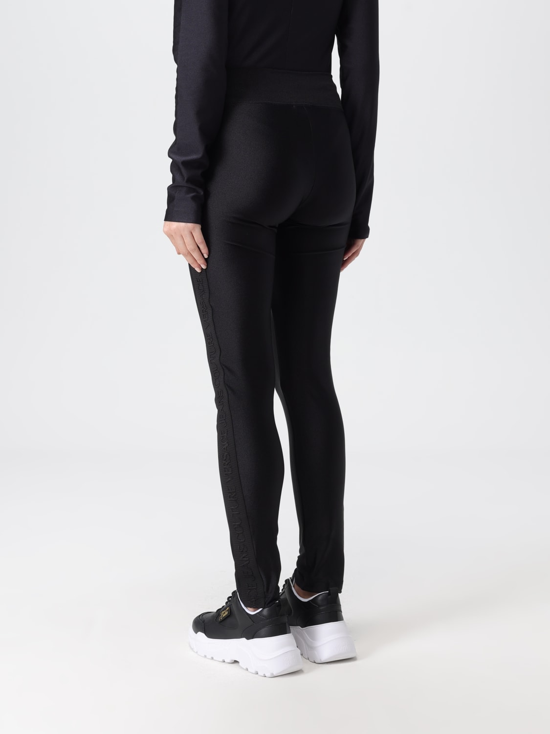 VERSACE JEANS COUTURE PANTS: Pants woman Versace Jeans Couture, Black - Img 2