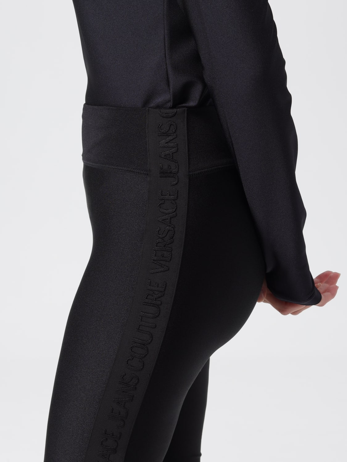 VERSACE JEANS COUTURE PANTS: Pants woman Versace Jeans Couture, Black - Img 3