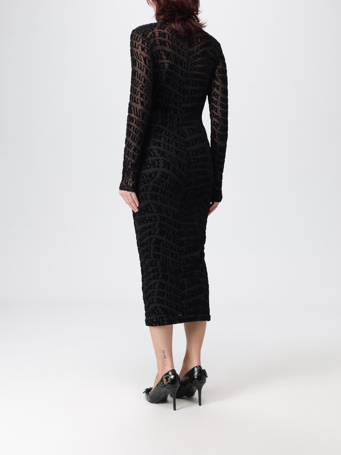 VERSACE JEANS COUTURE KLEID: Kleider damen Versace Jeans Couture, Schwarz - Img 2