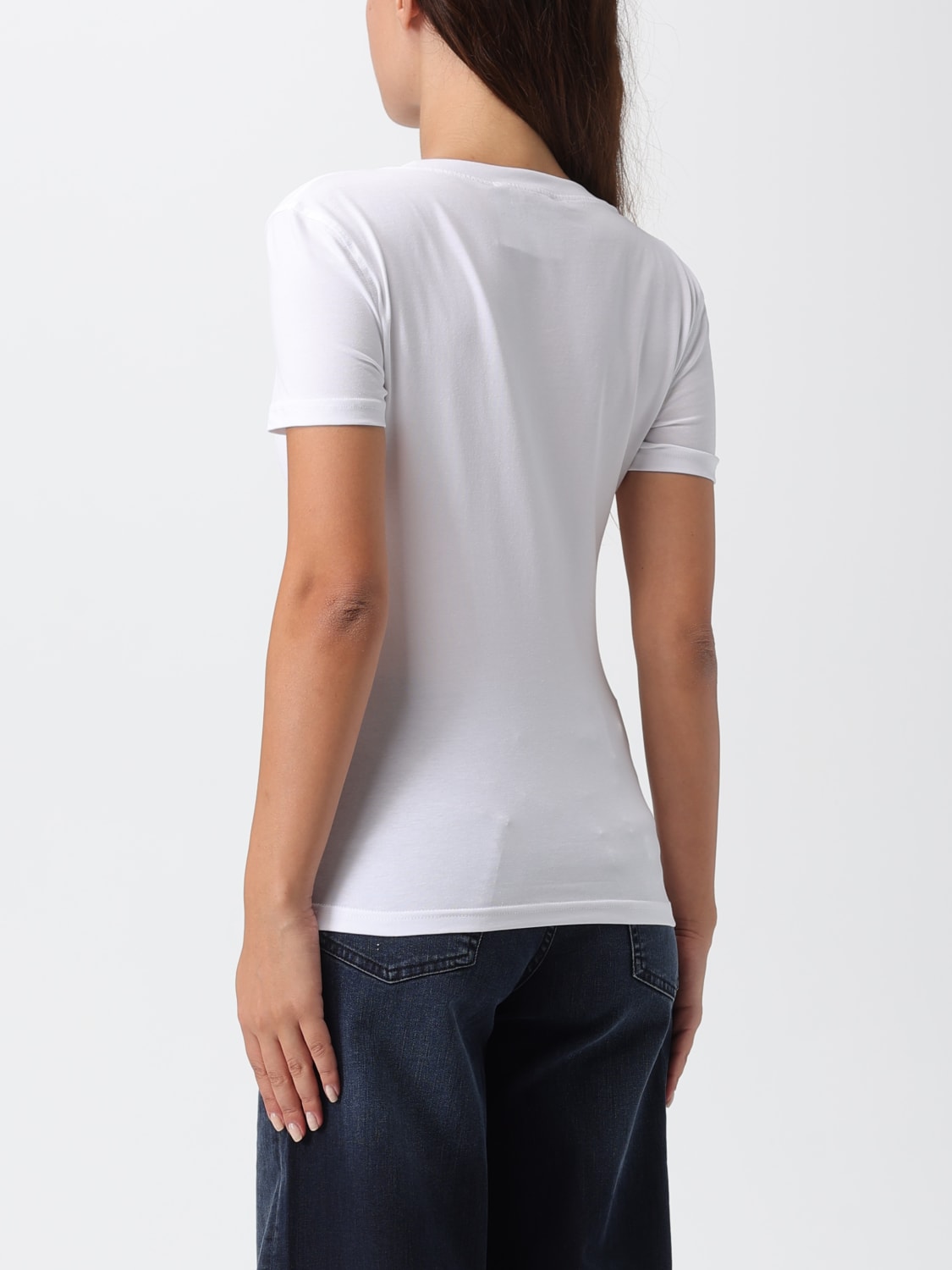 VERSACE JEANS COUTURE CAMISETA: Camiseta mujer Versace Jeans Couture, Blanco - Img 2