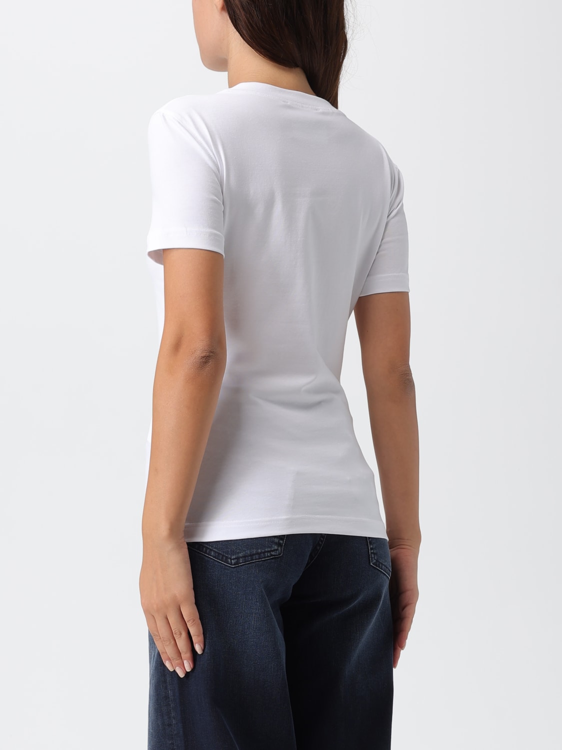 VERSACE JEANS COUTURE CAMISETA: Camiseta mujer Versace Jeans Couture, Blanco - Img 2