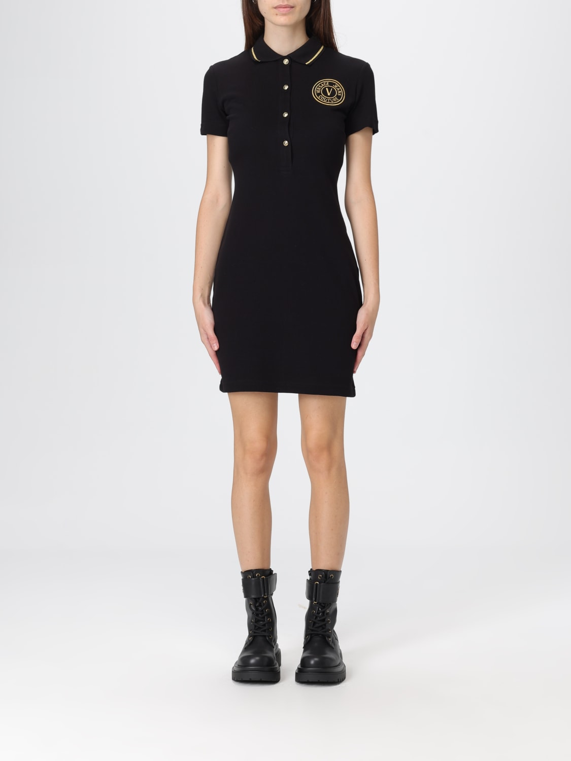 VERSACE JEANS COUTURE DRESS: Dress woman Versace Jeans Couture, Black - Img 1