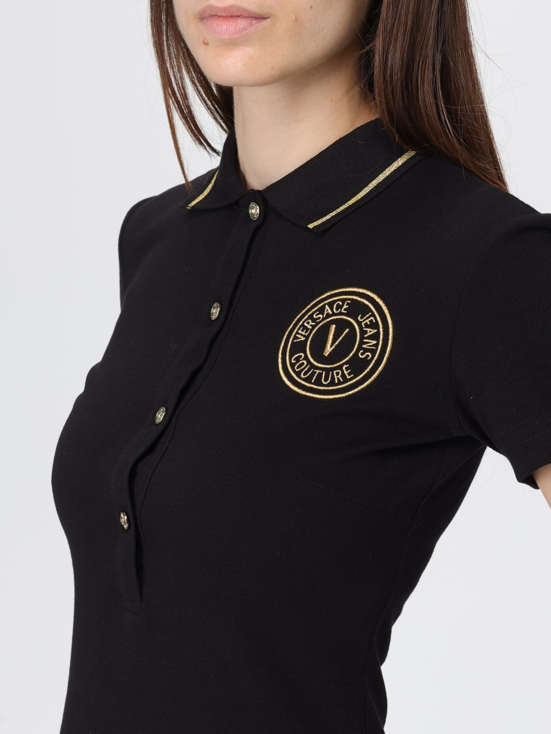 VERSACE JEANS COUTURE DRESS: Dress woman Versace Jeans Couture, Black - Img 3