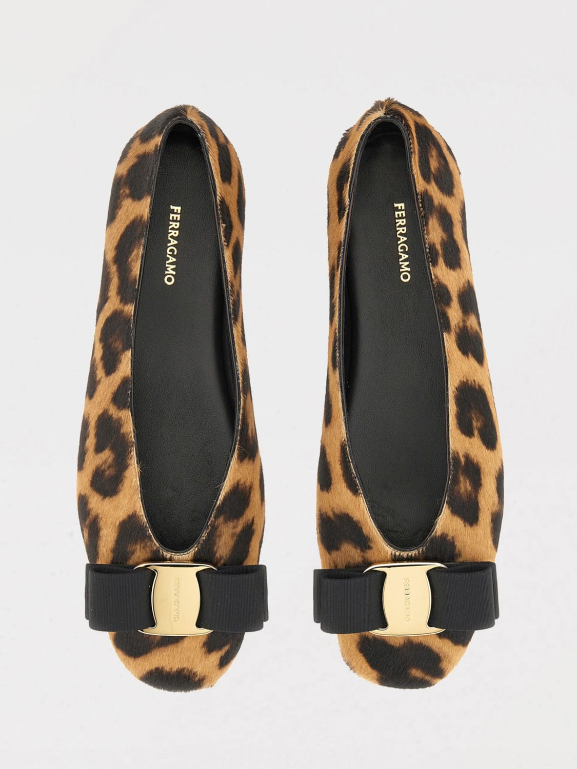 FERRAGAMO BALLERINE: Ballerina New Vara Ferragamo in cavallino animalier , Fantasia - Img 4
