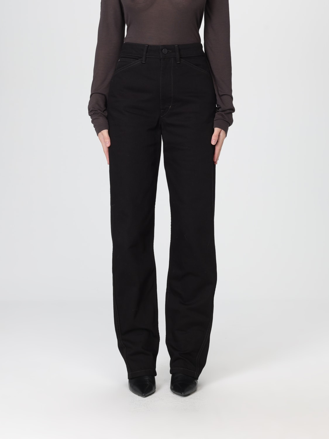 LEMAIRE JEANS: Jeans Lemaire in denim , Nero - Img 1