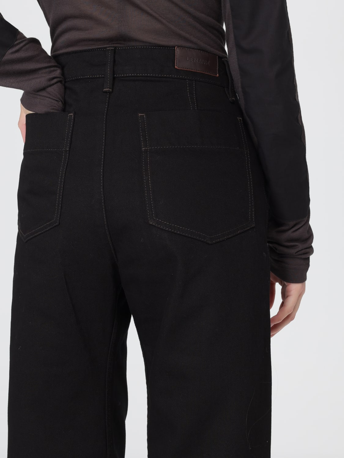 LEMAIRE JEANS: Jeans Lemaire in denim , Nero - Img 4