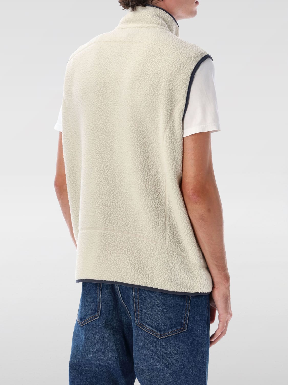 PATAGONIA SUIT VEST: Patagonia fleece vest, White - Img 2