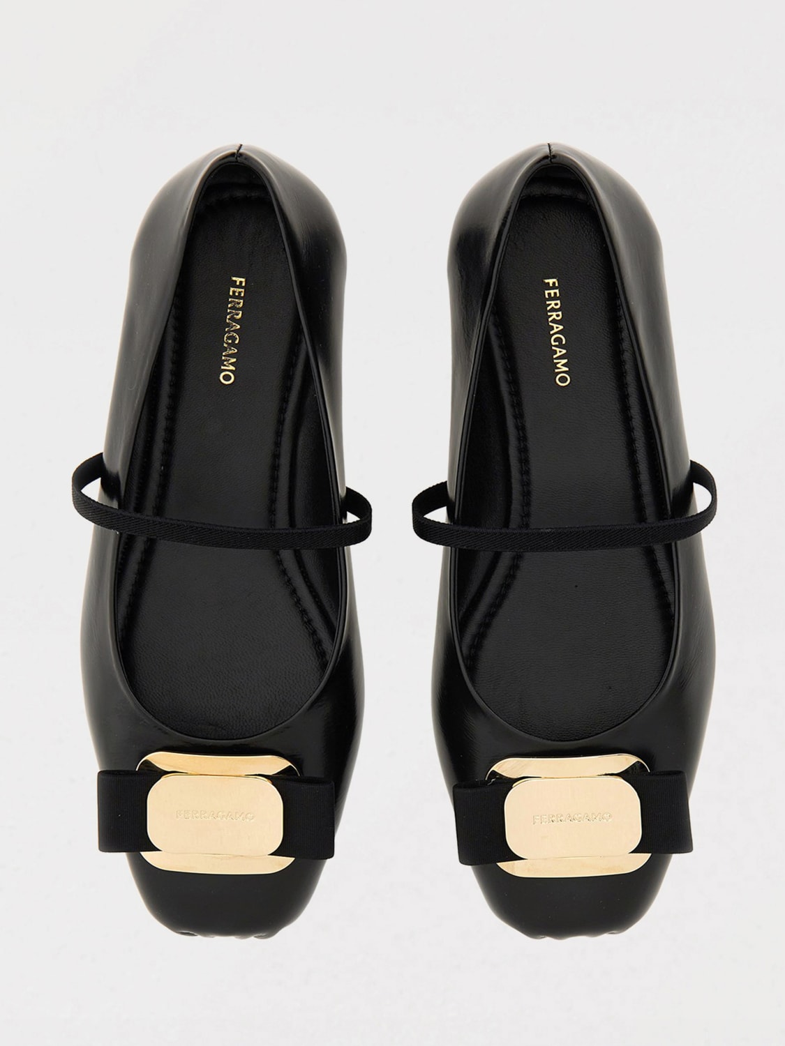 FERRAGAMO BALLET FLAT: Flat shoes woman Ferragamo, Black - Img 4