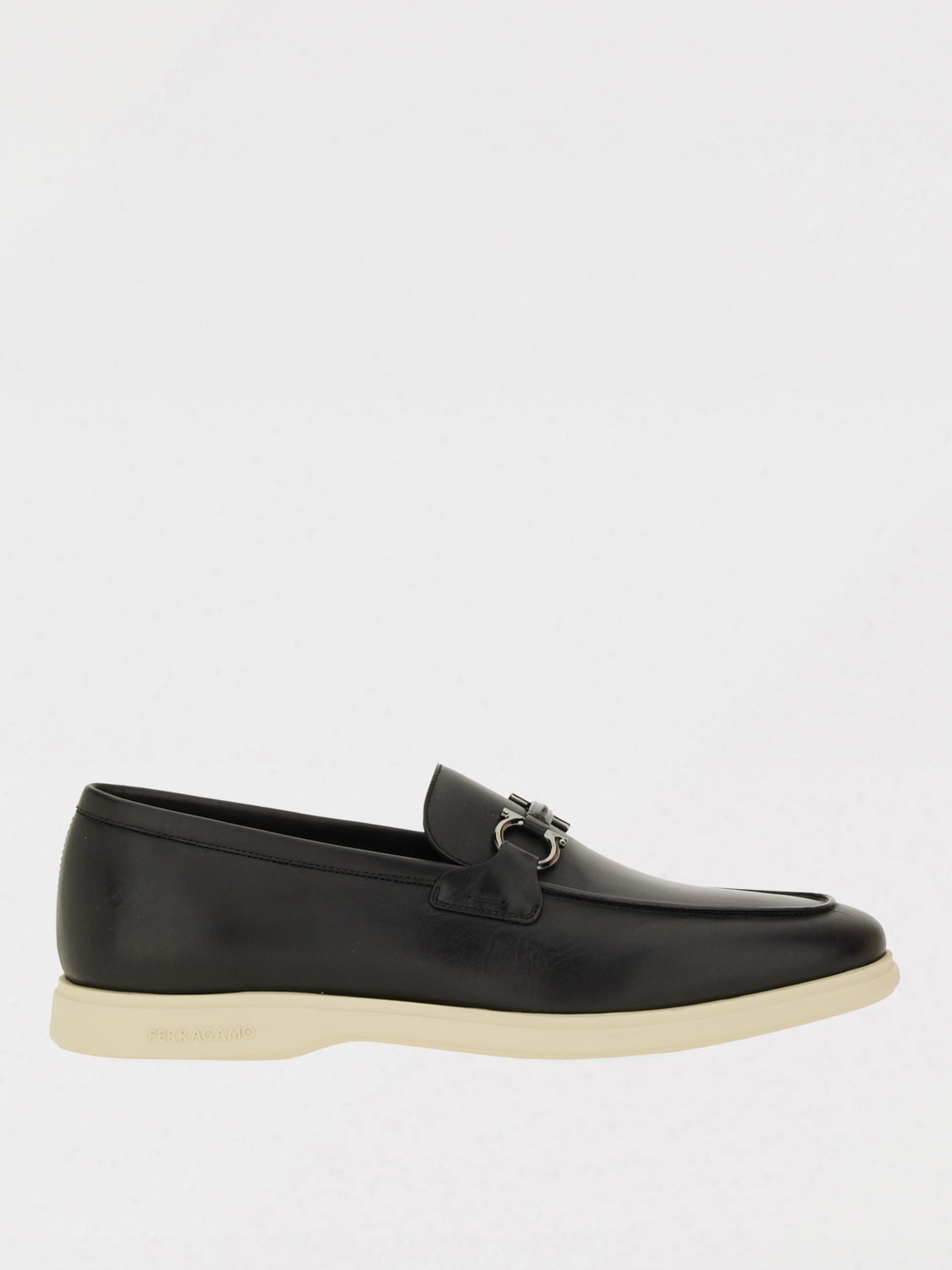 FERRAGAMO LOAFERS: Loafers men Ferragamo, Black - Img 1