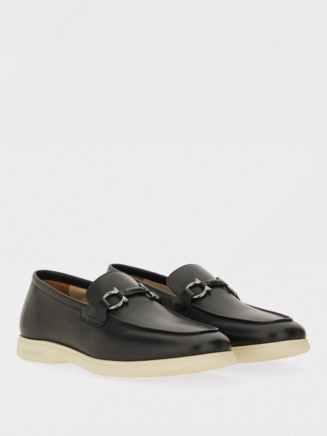 FERRAGAMO LOAFERS: Loafers men Ferragamo, Black - Img 2
