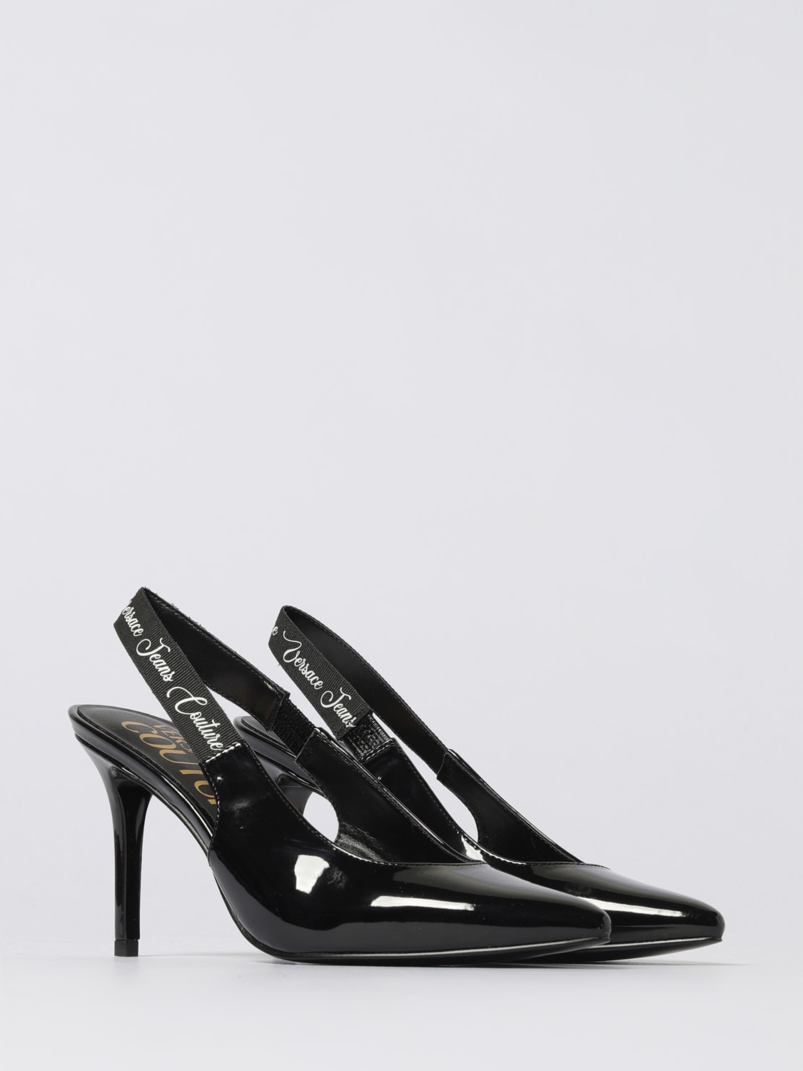 VERSACE JEANS COUTURE PUMP: Ballet flats woman Versace Jeans Couture, Black - Img 2
