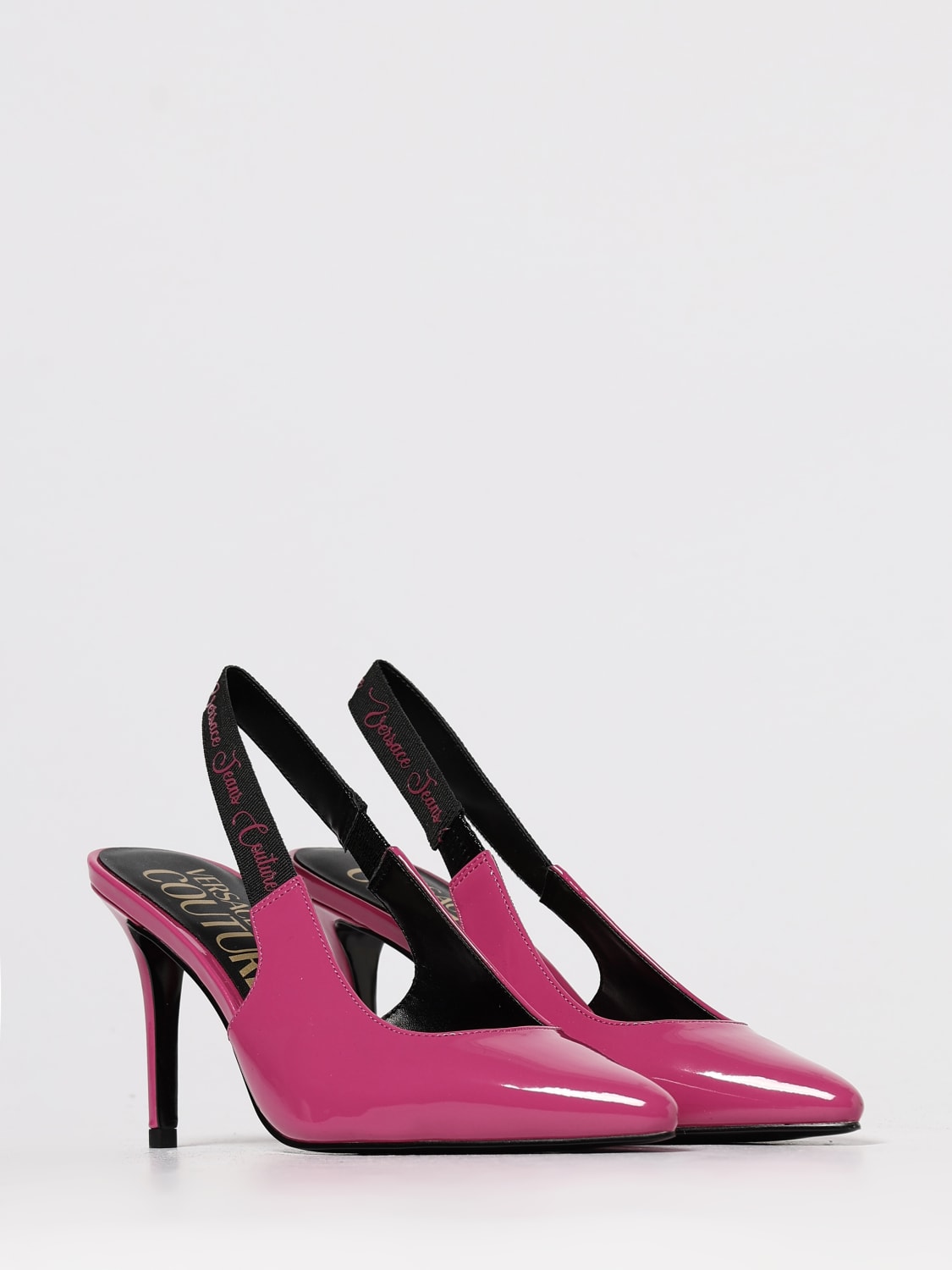 VERSACE JEANS COUTURE PUMP: Ballet flats woman Versace Jeans Couture, Pink - Img 2