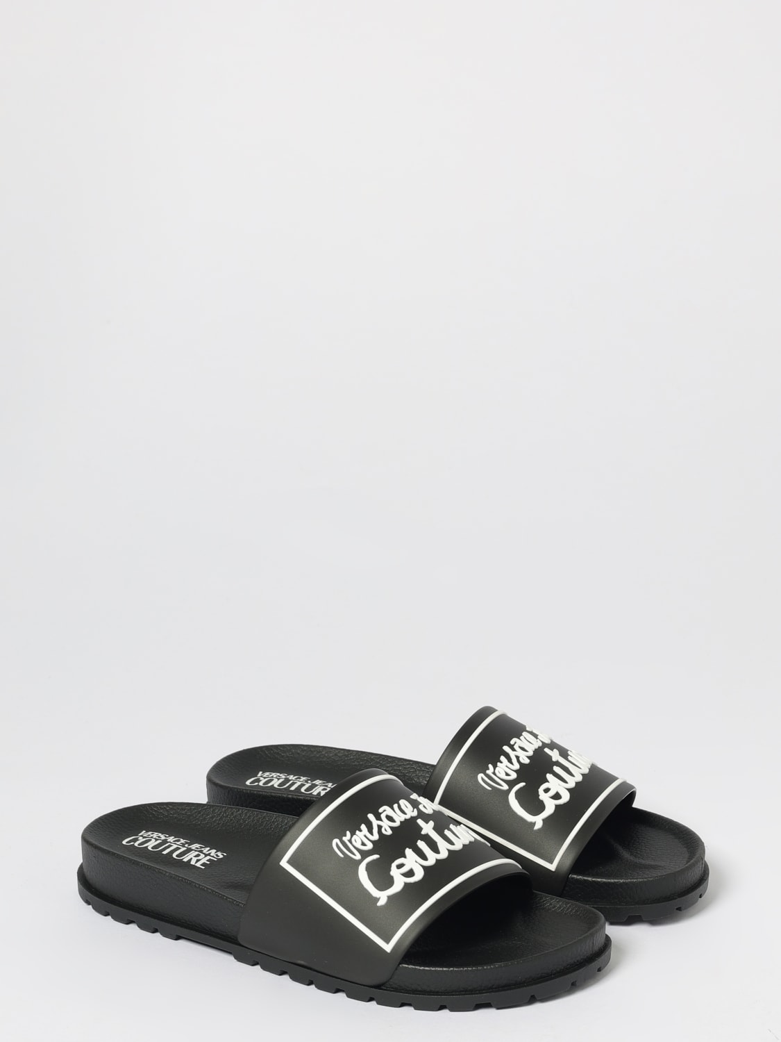 VERSACE JEANS COUTURE SANDALIAS DE TACÓN: Zapatillas mujer Versace Jeans Couture, Negro - Img 2