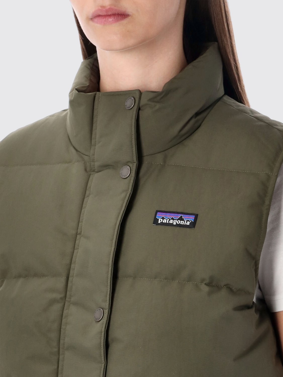 PATAGONIA GILET: Gilet Patagonia in nylon riciclato, Verde - Img 3