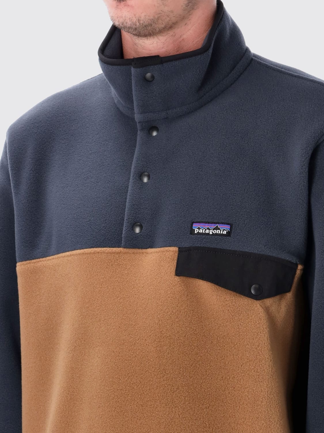 PATAGONIA 毛衣: 外套 男士 Patagonia, 棕色 - Img 3