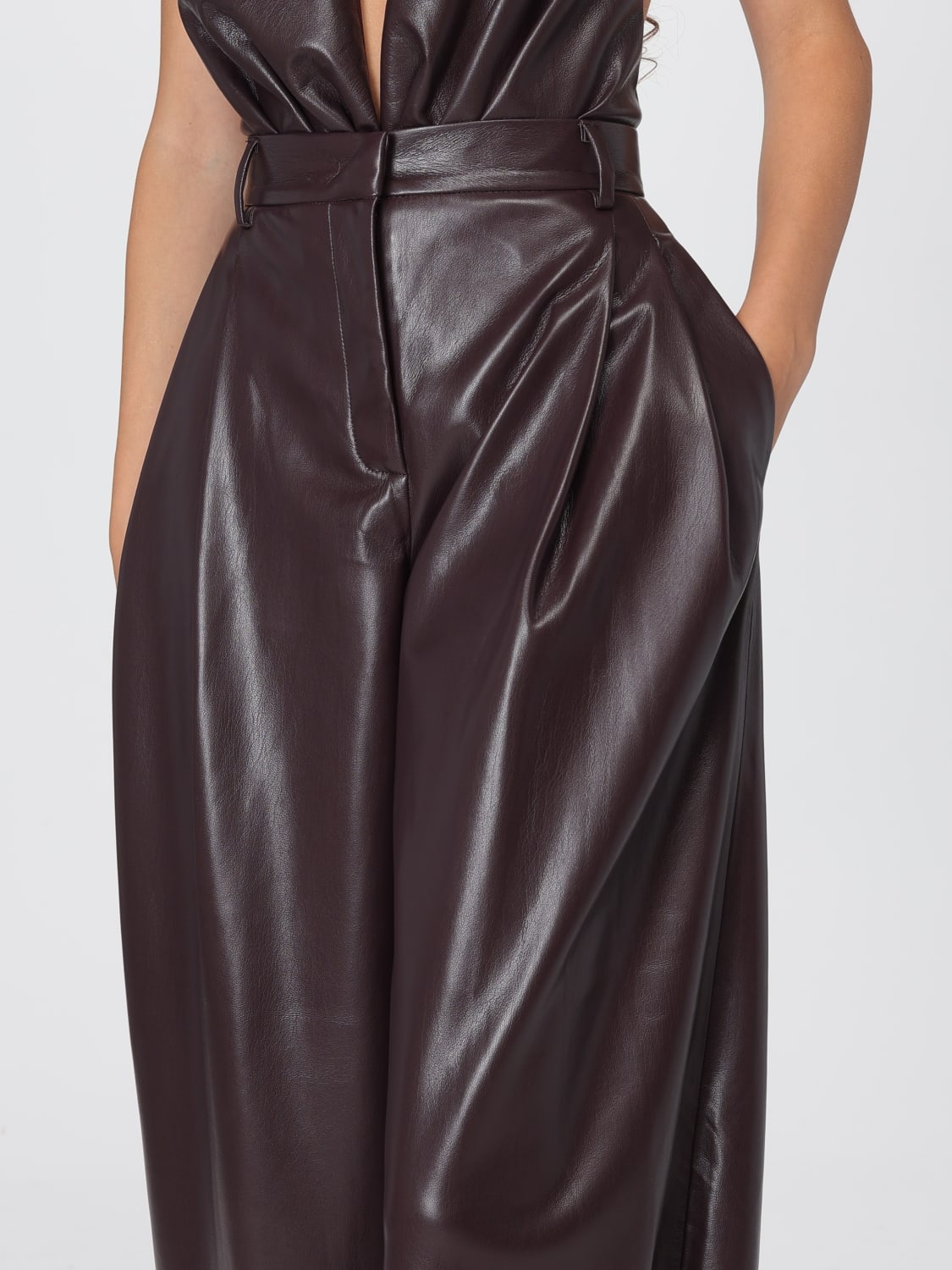 THE ANDAMANE PANTALONES: Pantalón mujer Andamane, Vino - Img 4