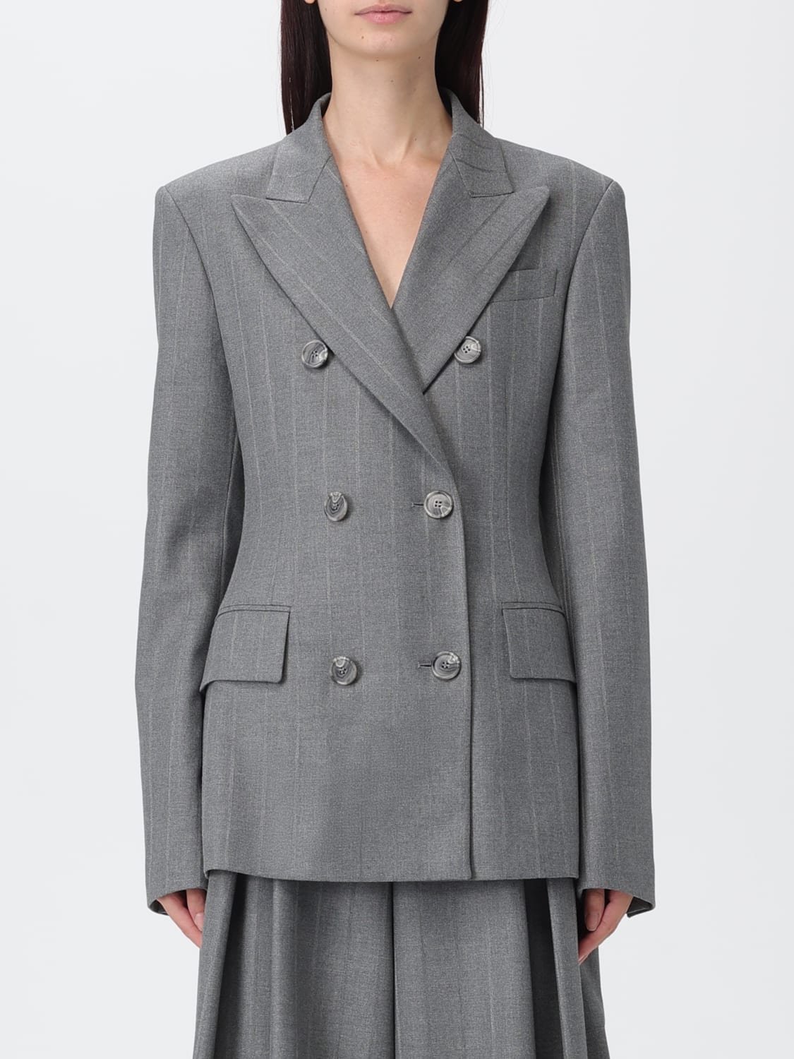 THE ANDAMANE JACKET: Blazer woman Andamane, Grey - Img 1