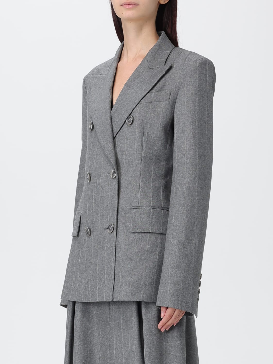 THE ANDAMANE JACKET: Blazer woman Andamane, Grey - Img 4