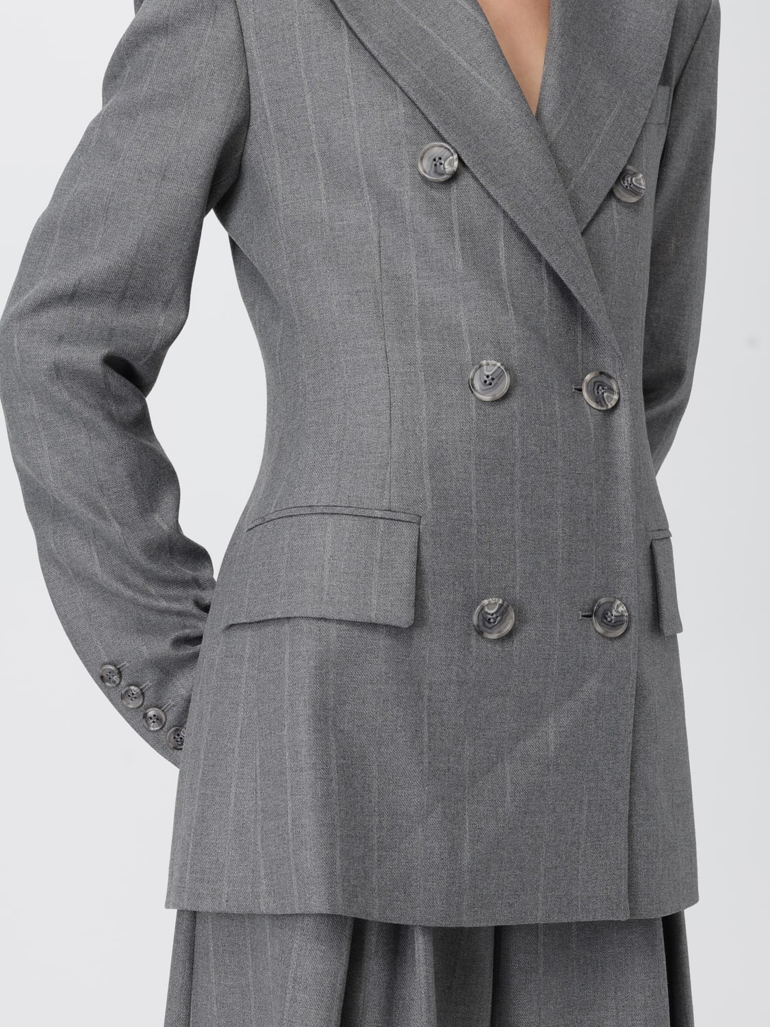 THE ANDAMANE JACKET: Blazer woman Andamane, Grey - Img 5