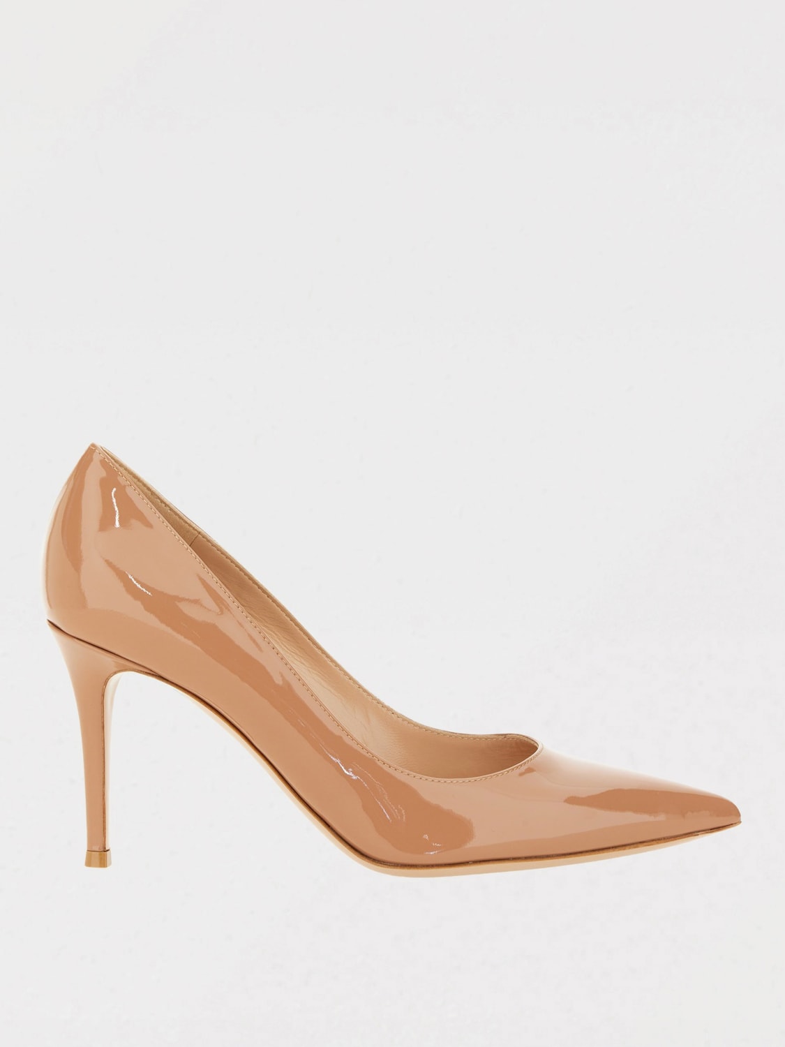 GIANVITO ROSSI DÉCOLLETÉ: Décolleté Gianvito Rossi in vernice , Nudo - Img 1