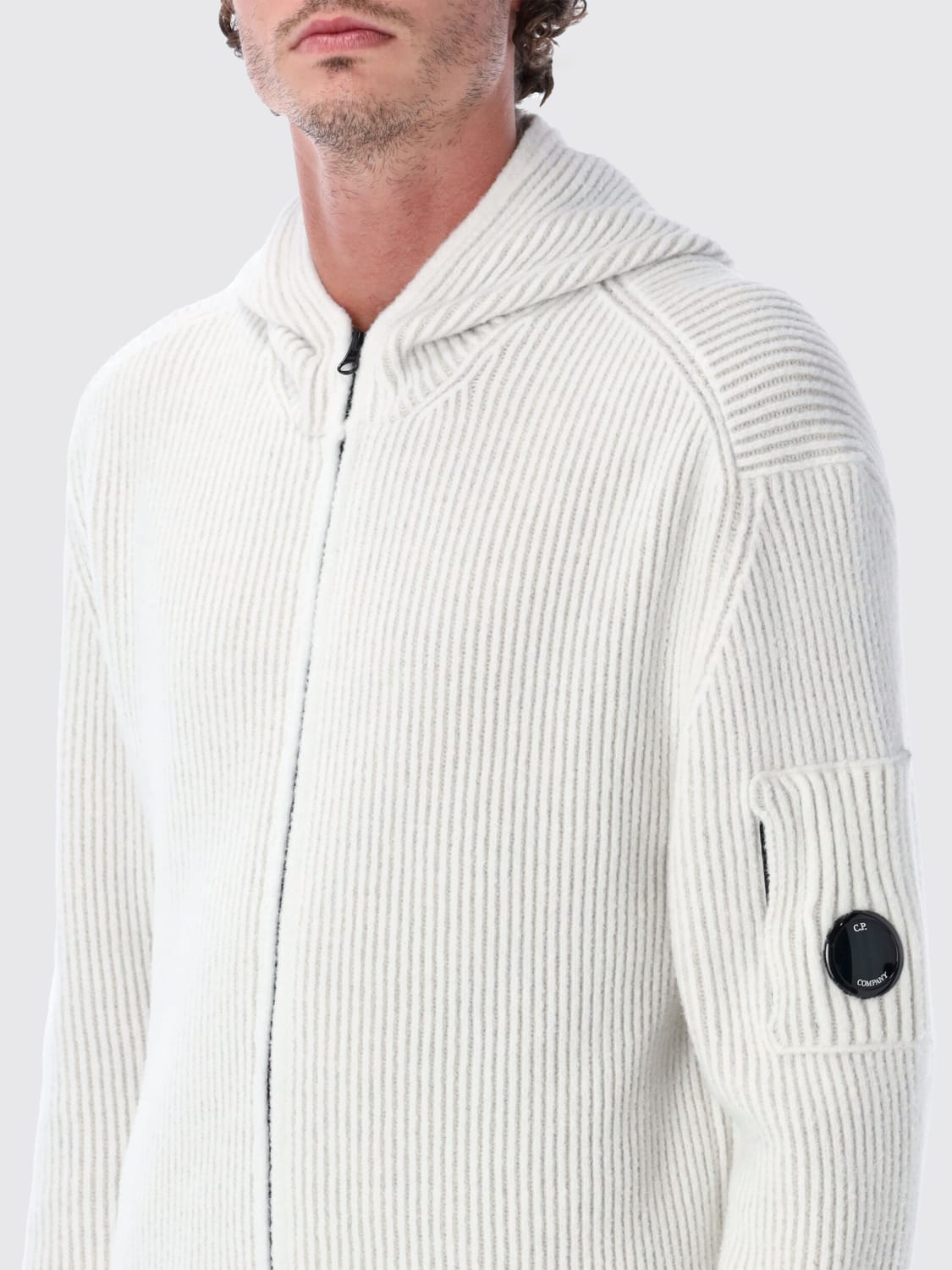C.P. COMPANY SWEATER: Sweater men C.P. Company, White - Img 3