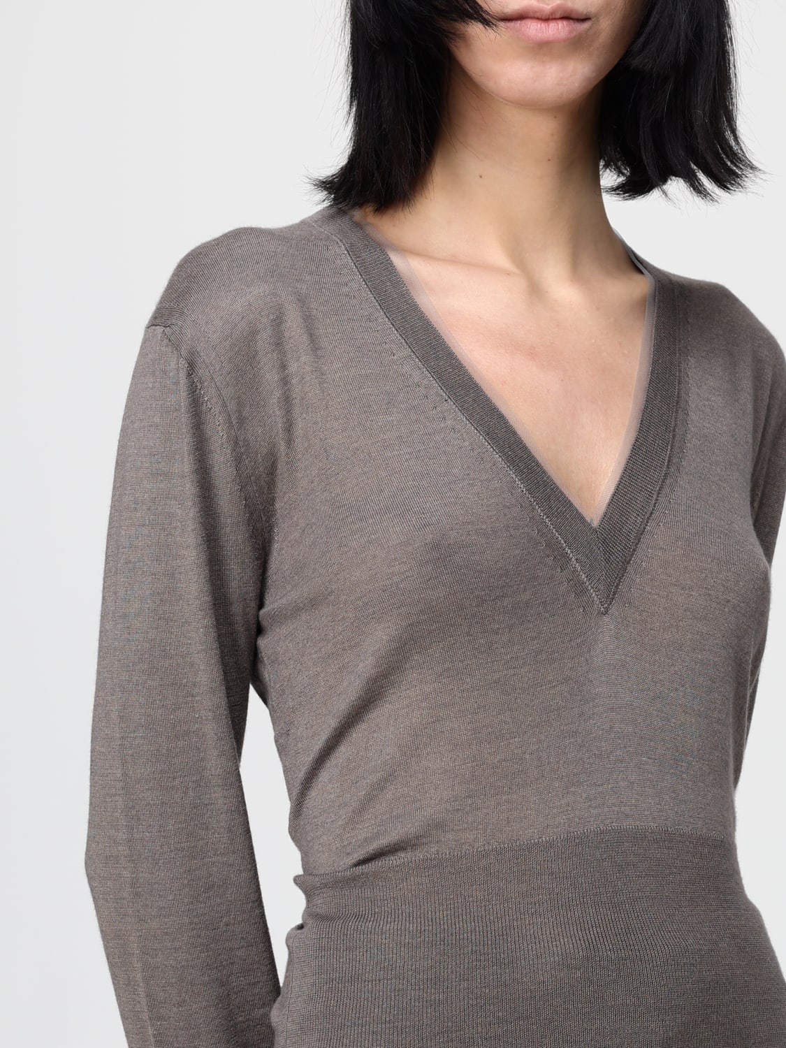 FENDI SWEATER: Top woman Fendi, Grey - Img 5
