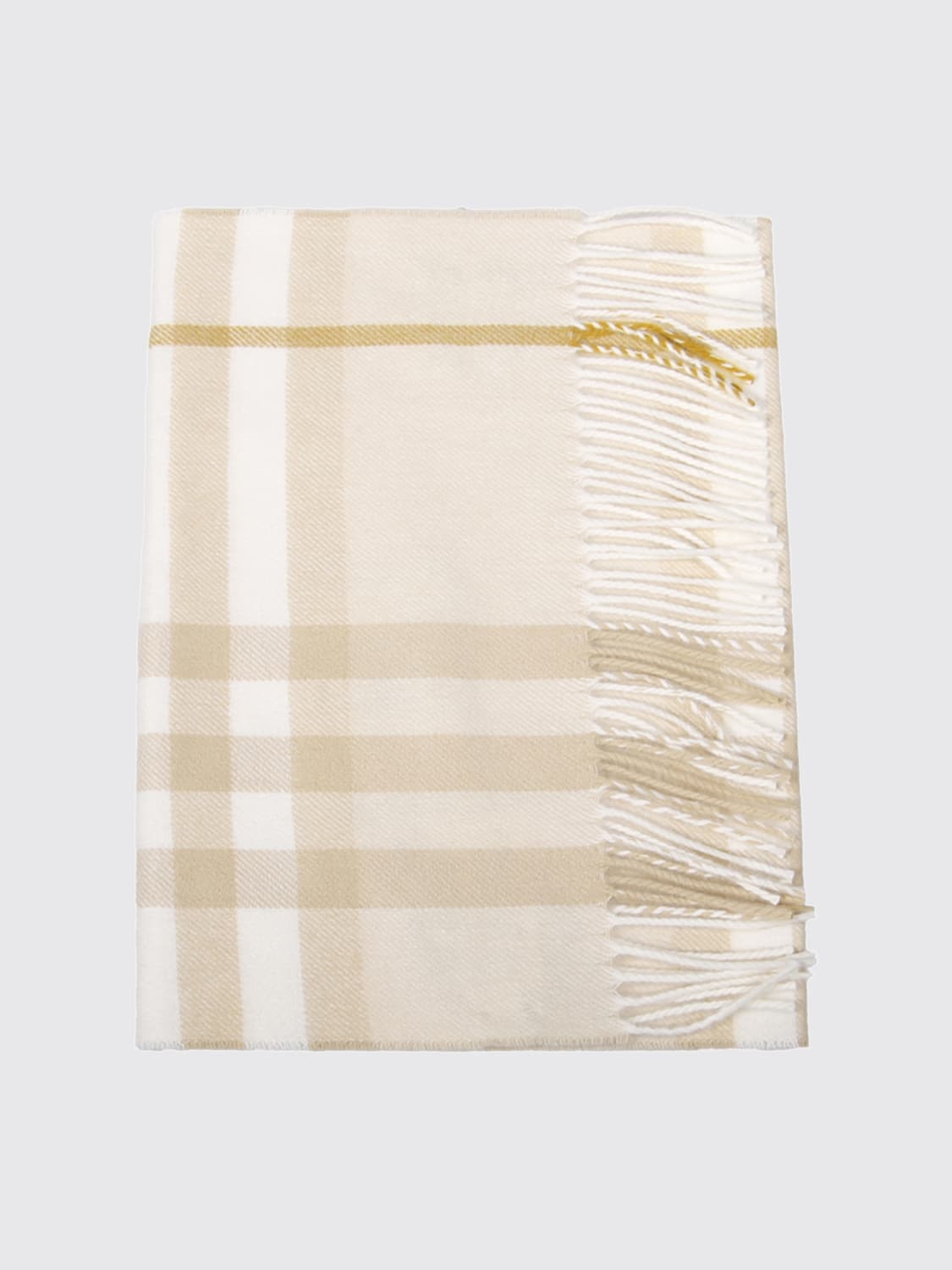BURBERRY SCARF: Scarf woman Burberry, White - Img 1