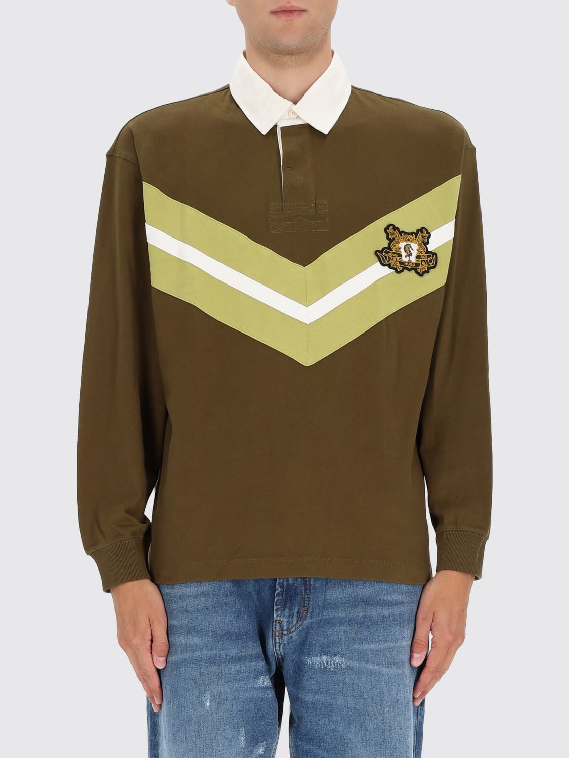 HUGO POLO: Pull homme Hugo, Vert - Img 1