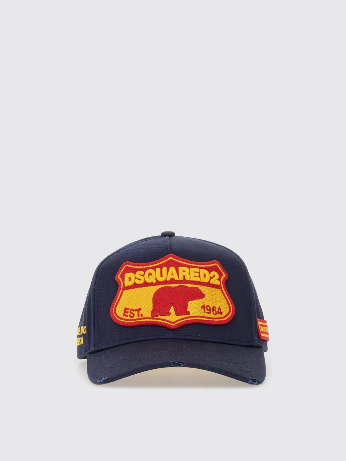 DSQUARED2 HAT: Hat men Dsquared2, Blue - Img 1