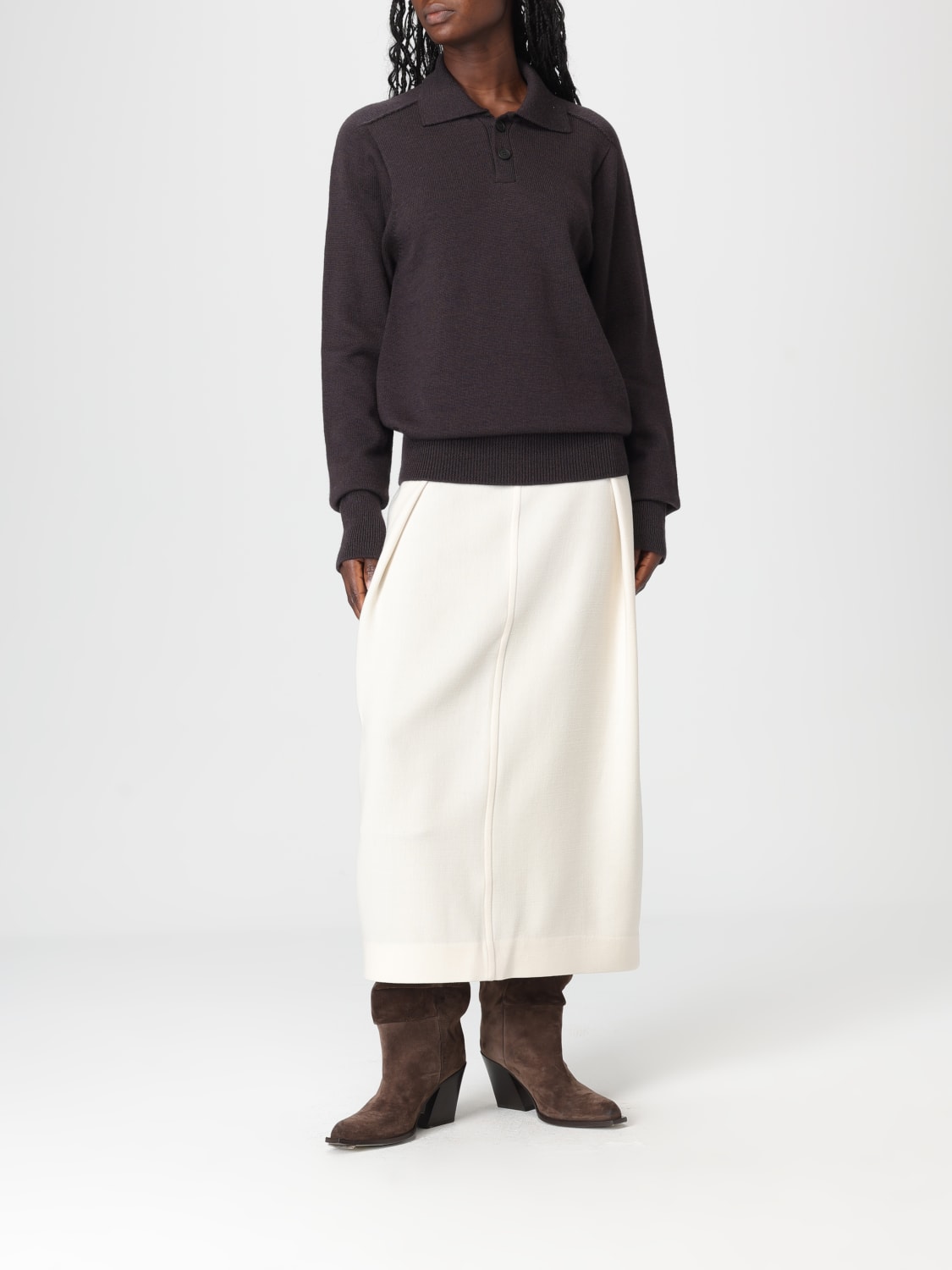 STUDIO NICHOLSON PULLOVER: Pullover damen Studio Nicholson, Braun - Img 2