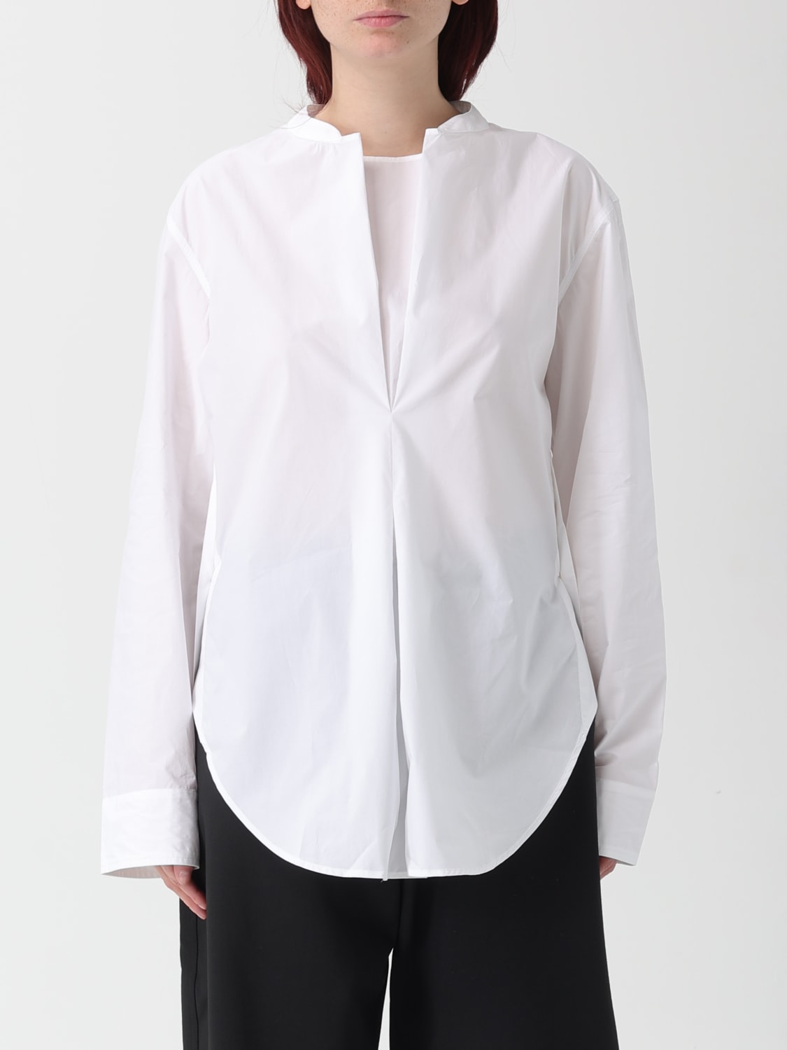 STUDIO NICHOLSON TOP: Shirt woman Studio Nicholson, White - Img 1