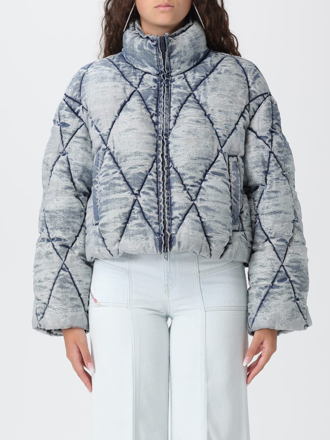 DIESEL CHAQUETA: Americana mujer Diesel, Azul Claro - Img 1