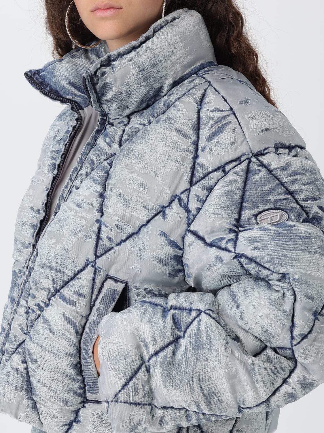 DIESEL CHAQUETA: Americana mujer Diesel, Azul Claro - Img 5