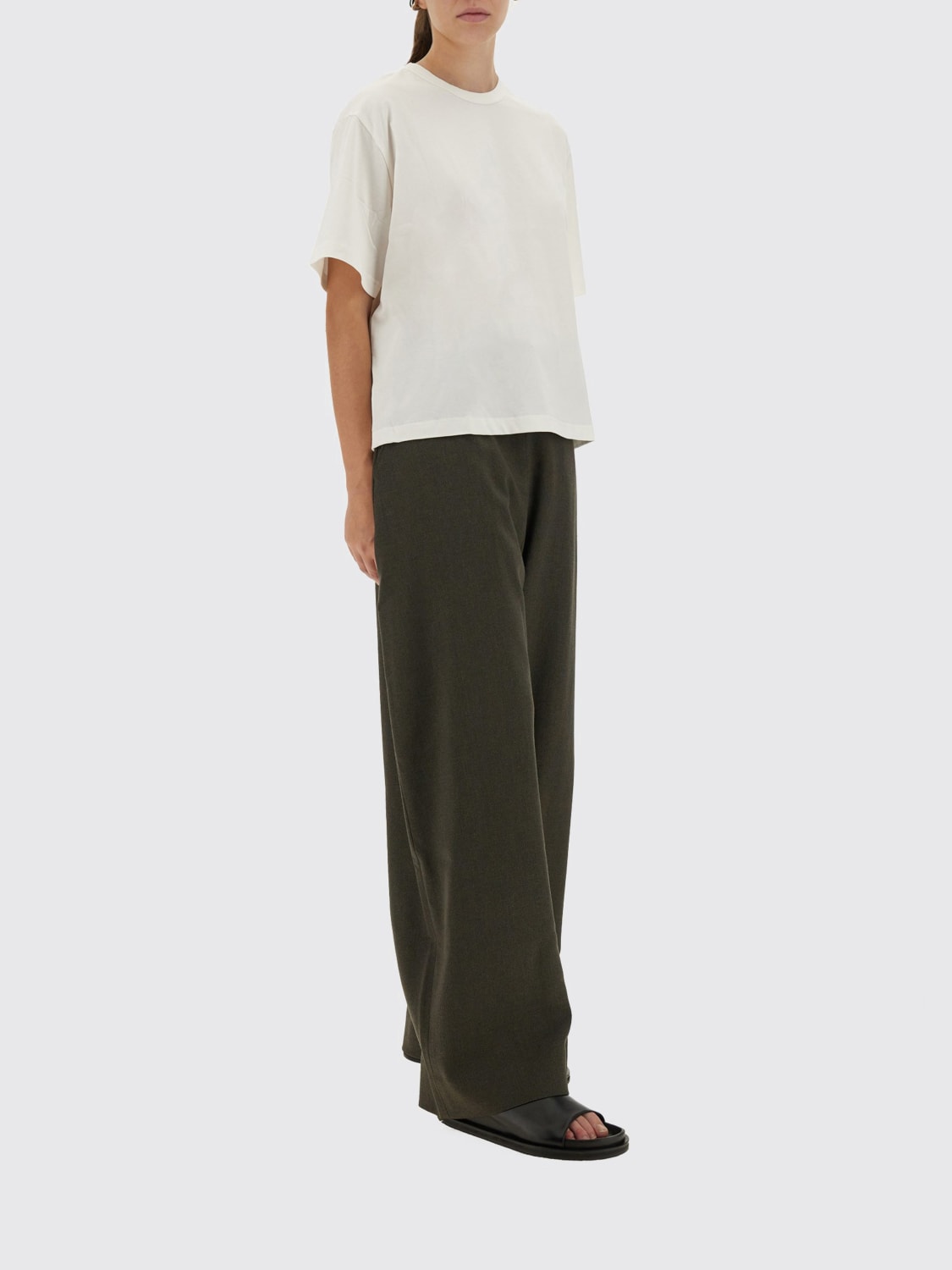 STUDIO NICHOLSON MAGLIA: Maglione a girocollo in cotone Studio Nicholson, Bianco - Img 2