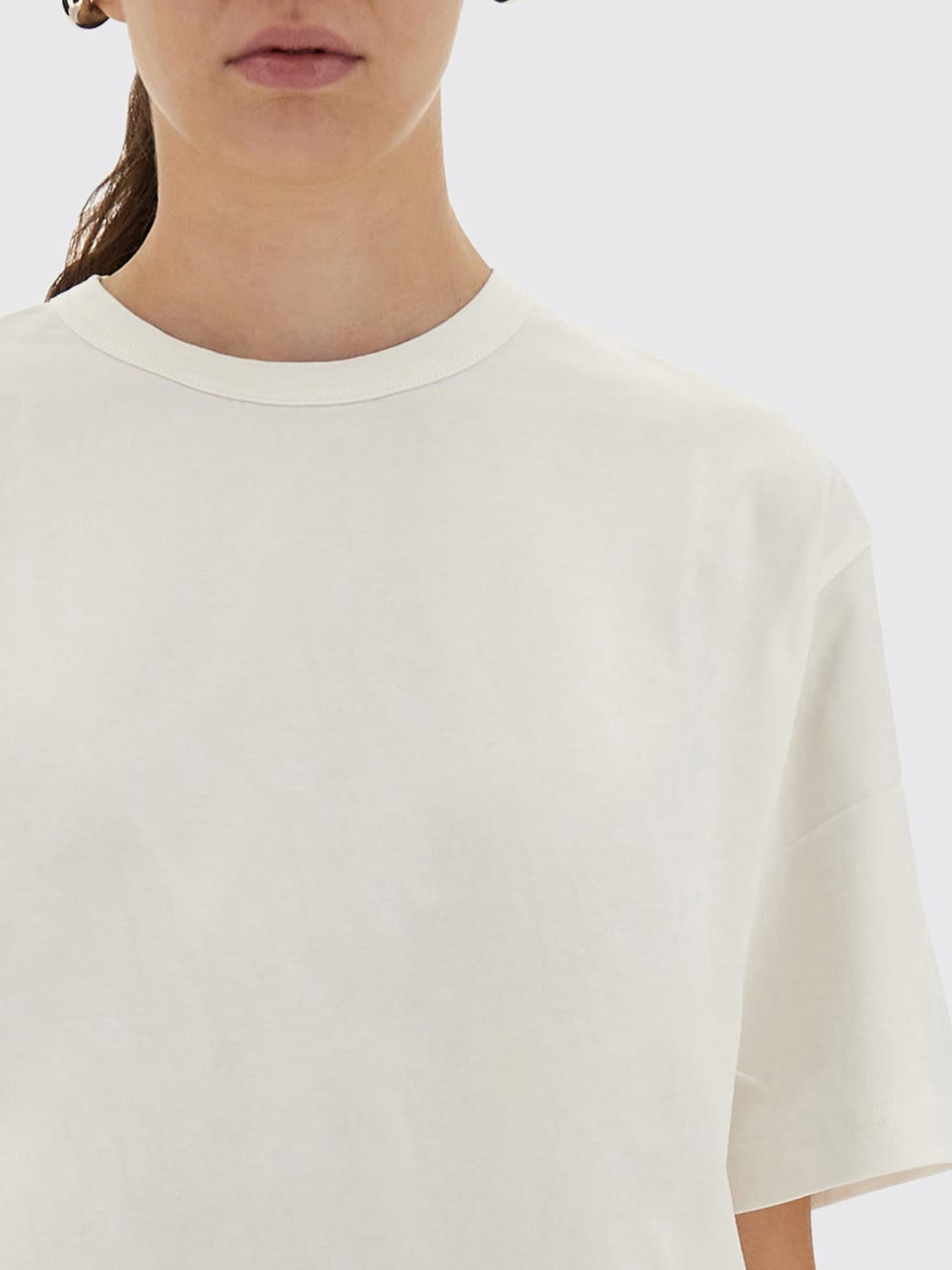 STUDIO NICHOLSON MAGLIA: Maglione a girocollo in cotone Studio Nicholson, Bianco - Img 4