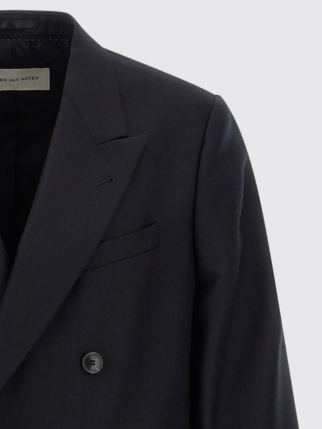 DRIES VAN NOTEN 外套: 外套 男士 Dries Van Noten, 蓝色 - Img 3