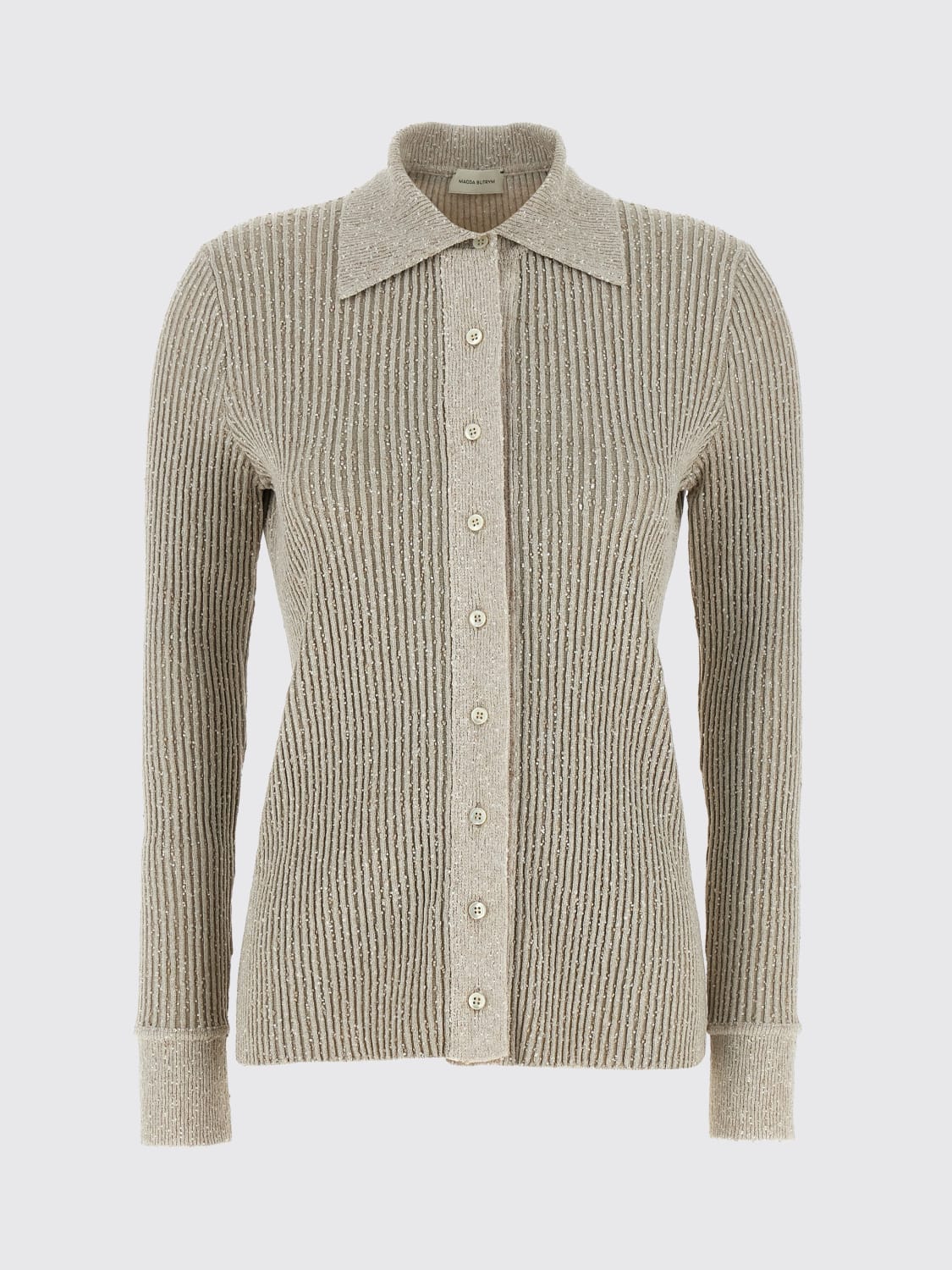 MAGDA BUTRYM PULL: Cardigan femme Magda Butrym, Gris - Img 1