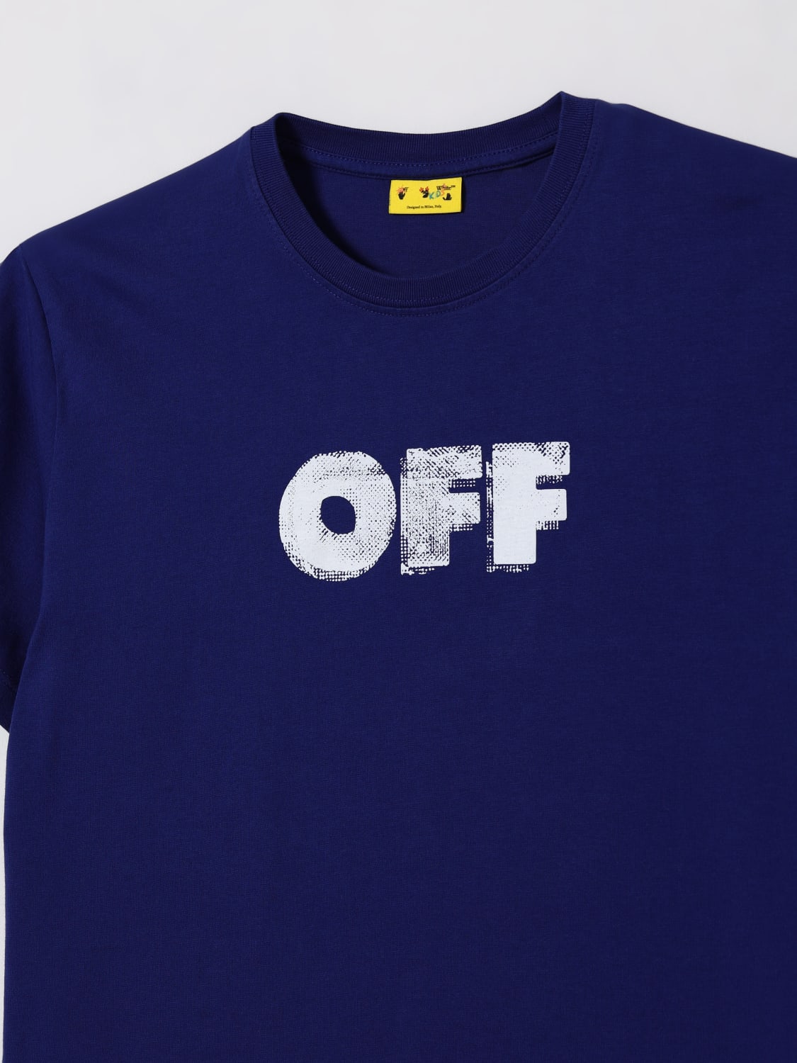 OFF-WHITE KIDS CAMISETA: Camiseta niños Off-white Kids, Azul Oscuro - Img 3