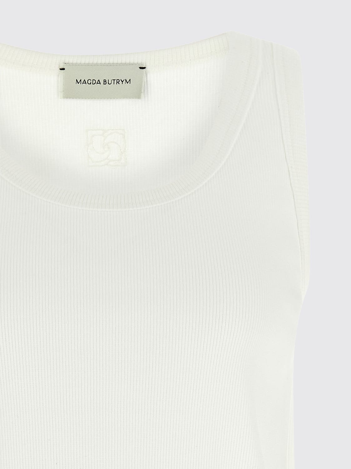 MAGDA BUTRYM TOP: Top Magda Butrym in cotone , Bianco - Img 3