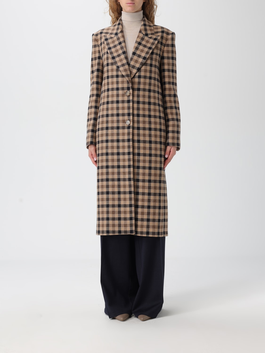 TWINSET COAT: Coat woman Twinset, Camel - Img 1