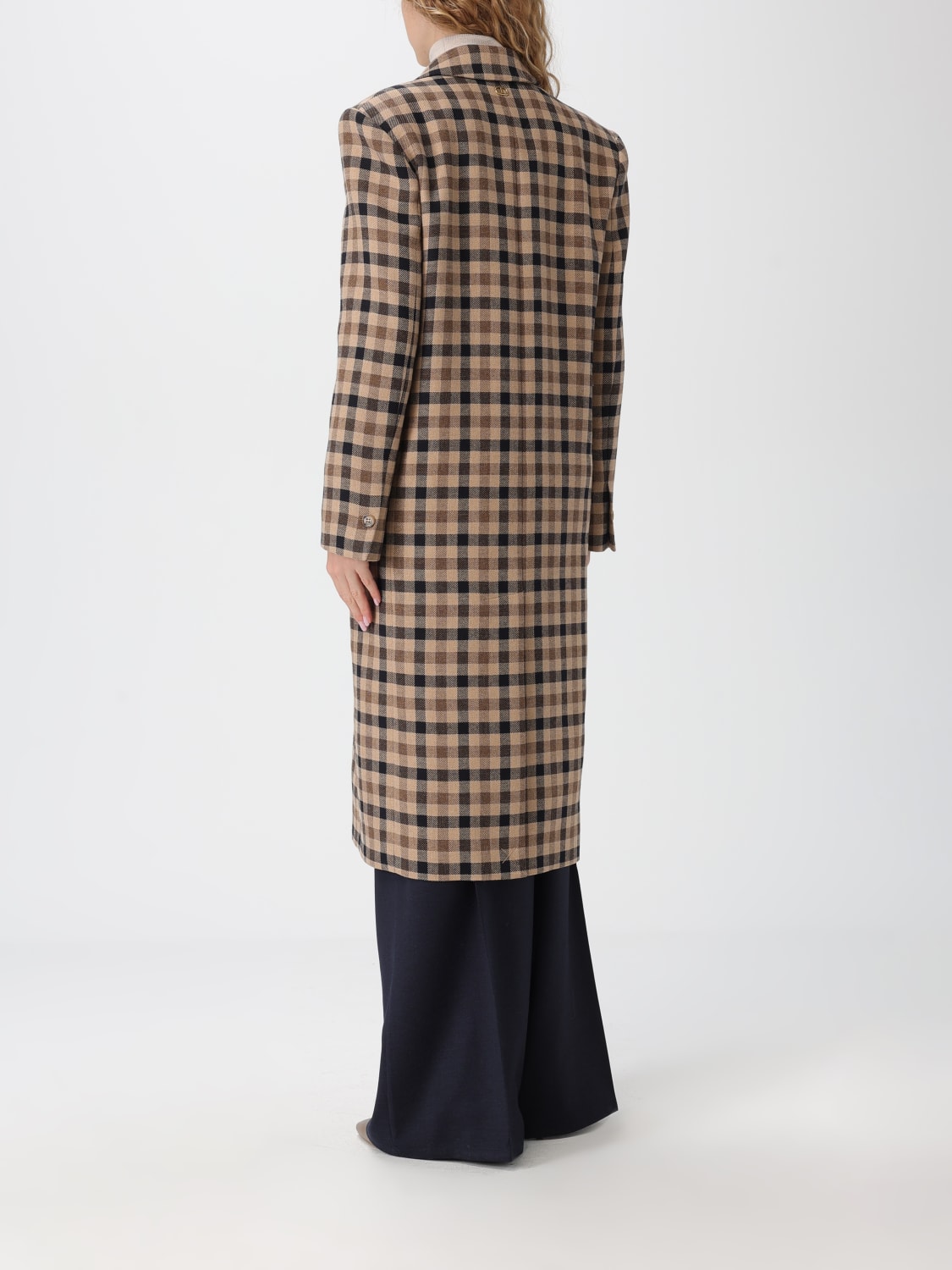 TWINSET COAT: Coat woman Twinset, Camel - Img 2