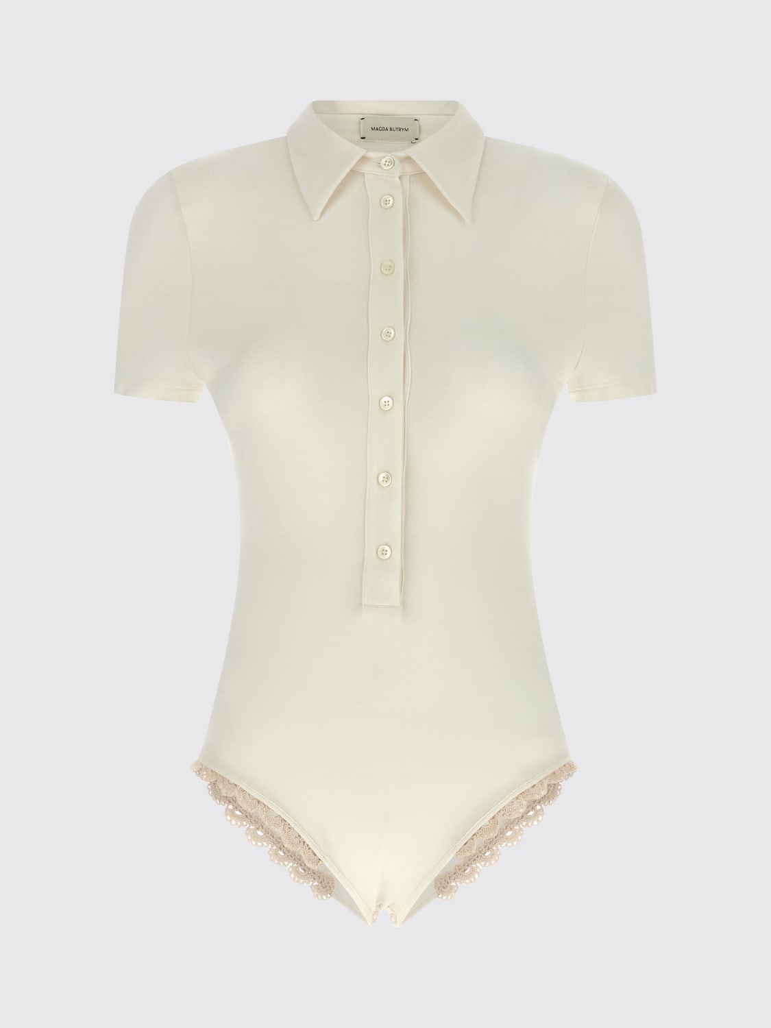 MAGDA BUTRYM POLO SHIRT: Top woman Magda Butrym, White - Img 1