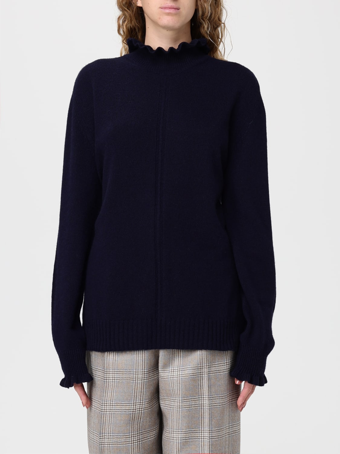 TWINSET SWEATER: Sweater woman Twinset, Blue - Img 1