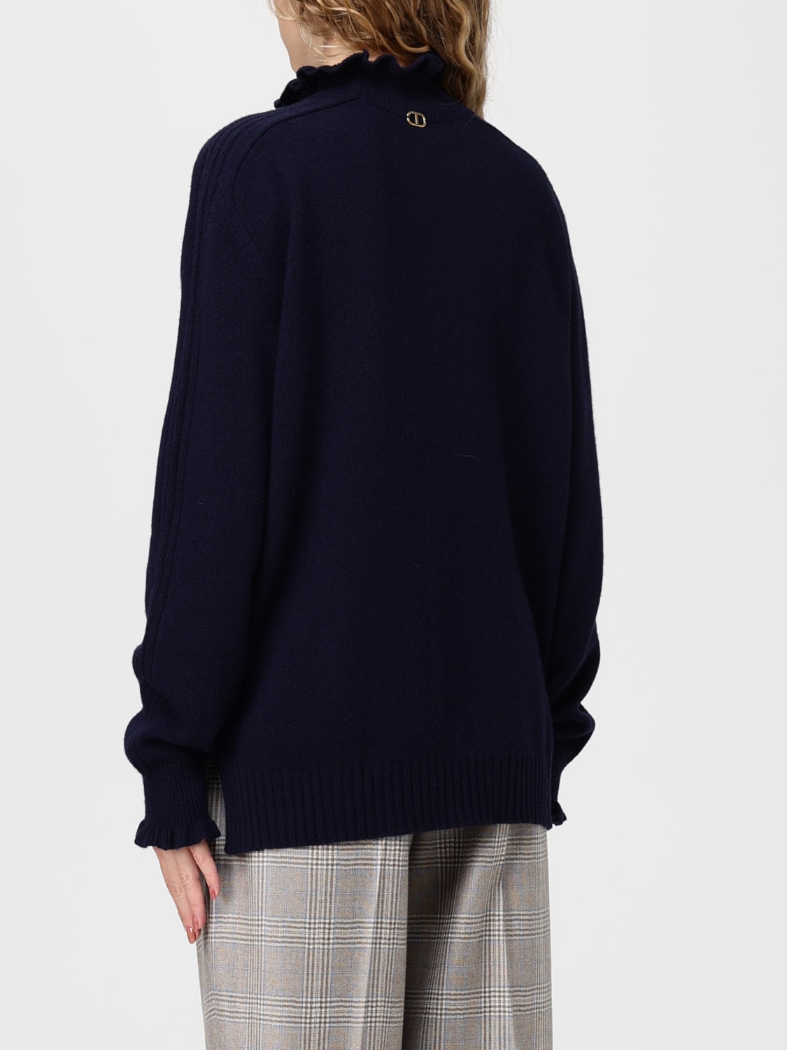 TWINSET SWEATER: Sweater woman Twinset, Blue - Img 2