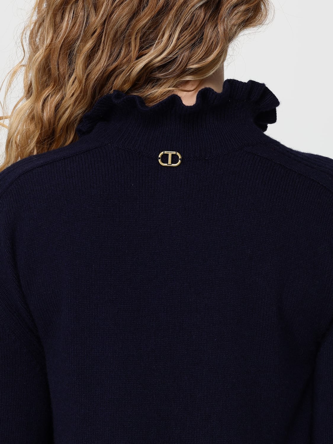 TWINSET SWEATER: Sweater woman Twinset, Blue - Img 3