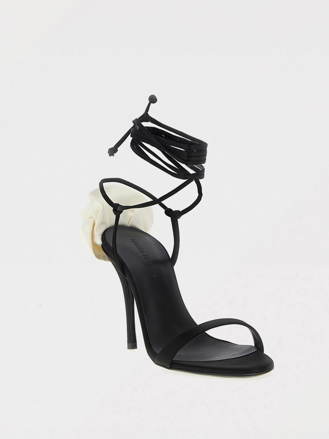 MAGDA BUTRYM HEELED SANDAL: Flat sandals woman Magda Butrym, Black - Img 2